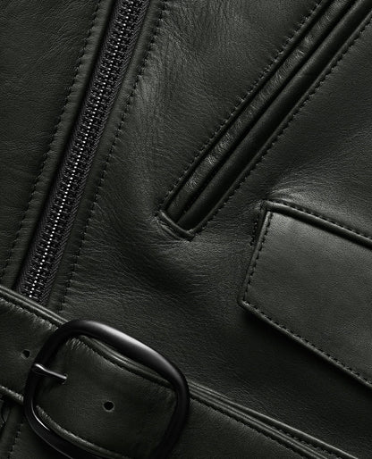 Men's Classic Biker Leather Vest