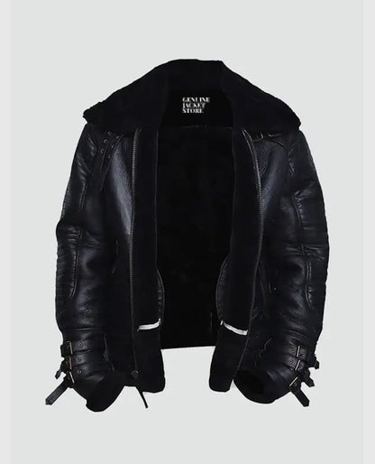 Affliction Black Shearling Jacket