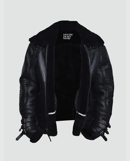 Affliction Black Shearling Jacket