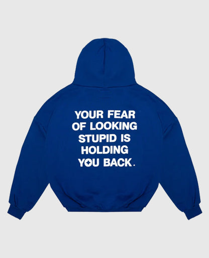 Alchemai Fear of Looking Stupid Blue Hoodie