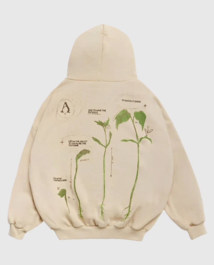 Alchemai Tree Of Life Beige Hoodie