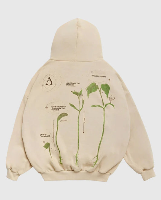 Alchemai Tree Of Life Beige Hoodie