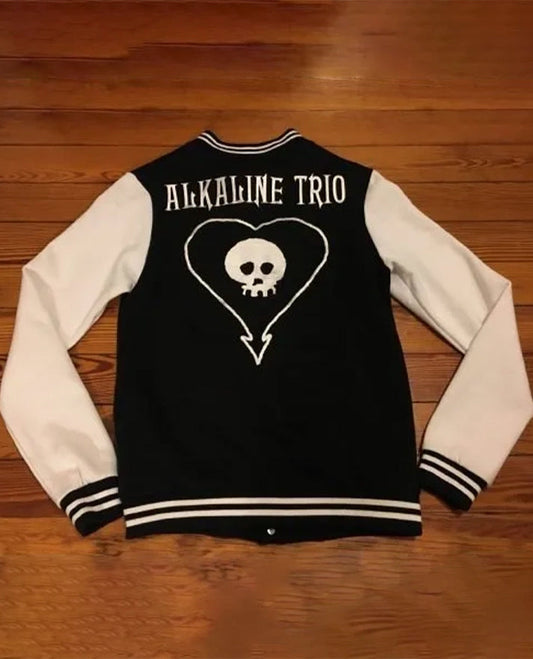 Alkaline Trio Black White Varsity Jacket