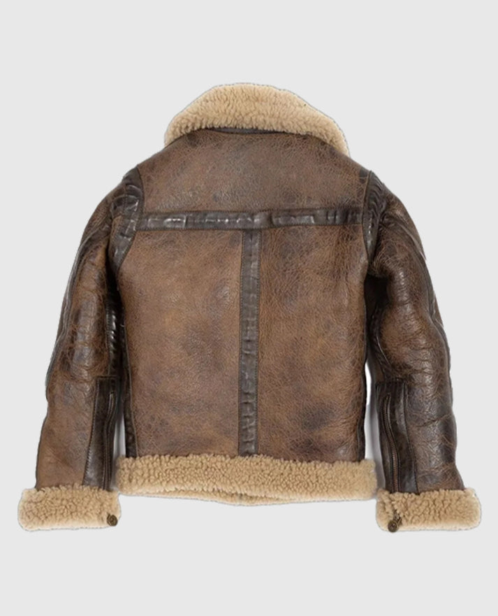 Arnold Schwarzenegger Aviator B-6 Shearling Jacket