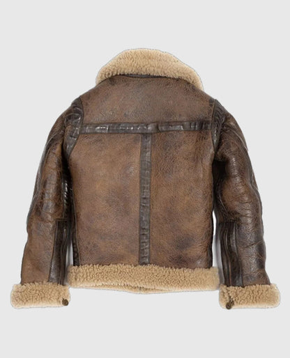 Arnold Schwarzenegger Aviator B-6 Shearling Jacket
