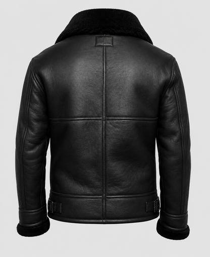 Aviator B3 Black Shearling Leather Jacket