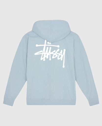 Basic Stussy Blue Pullover Hoodie