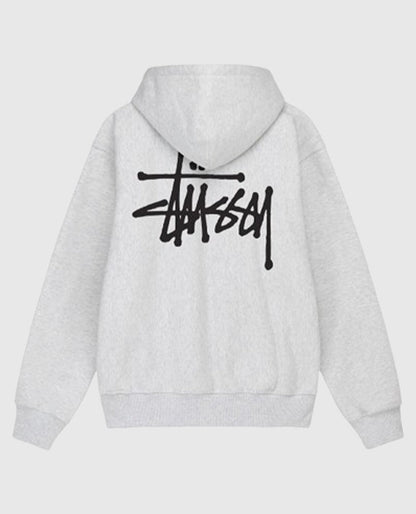 Basic Stussy White Pullover Hoodie