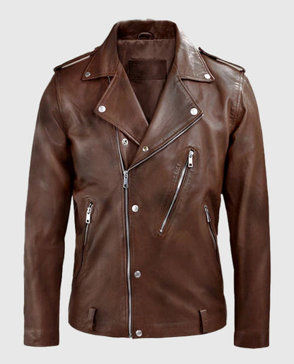 Beast Spanish Brown Biker Leather Jackets