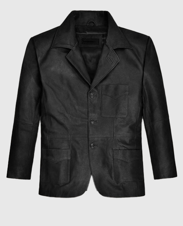 Ben Stiller Leather Blazer