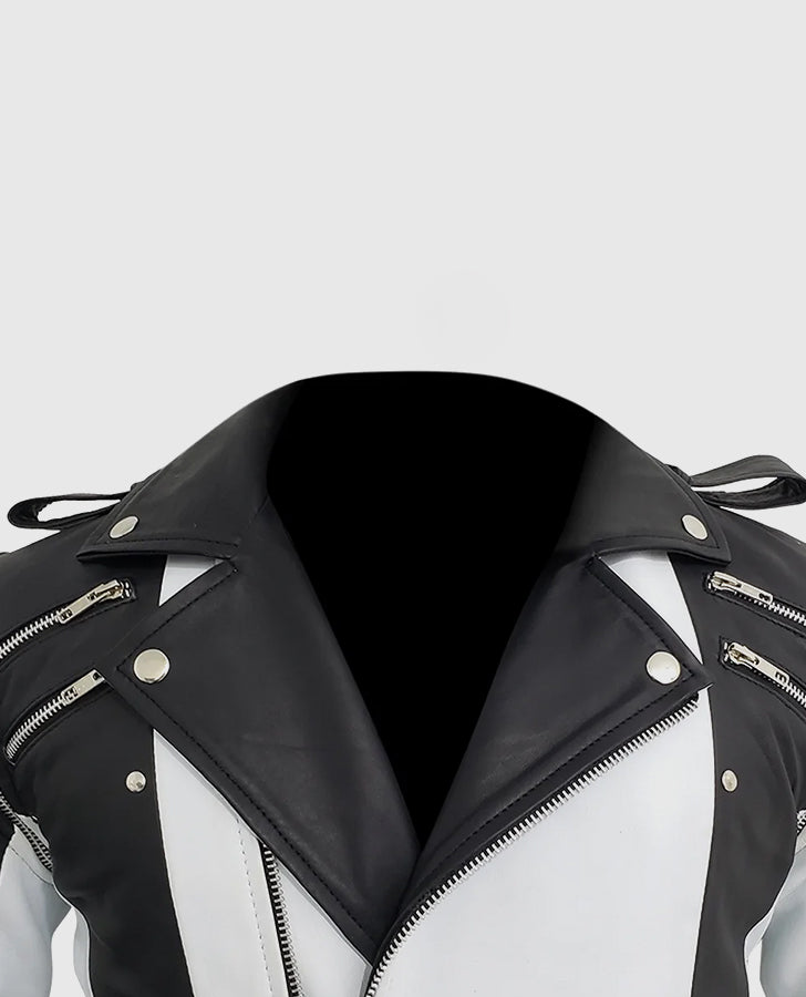 Black and White Leather Jacket Michael Jackson
