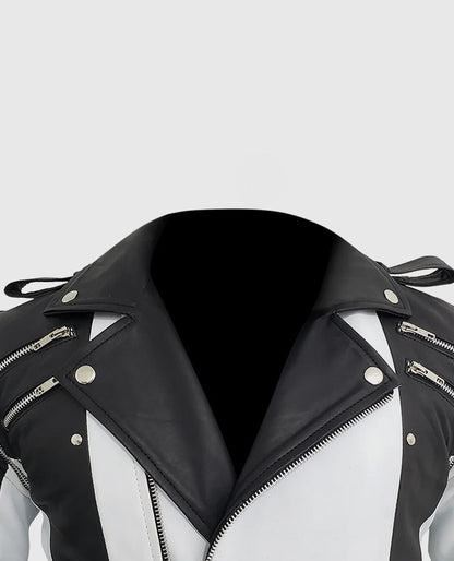 Black and White Leather Jacket Michael Jackson
