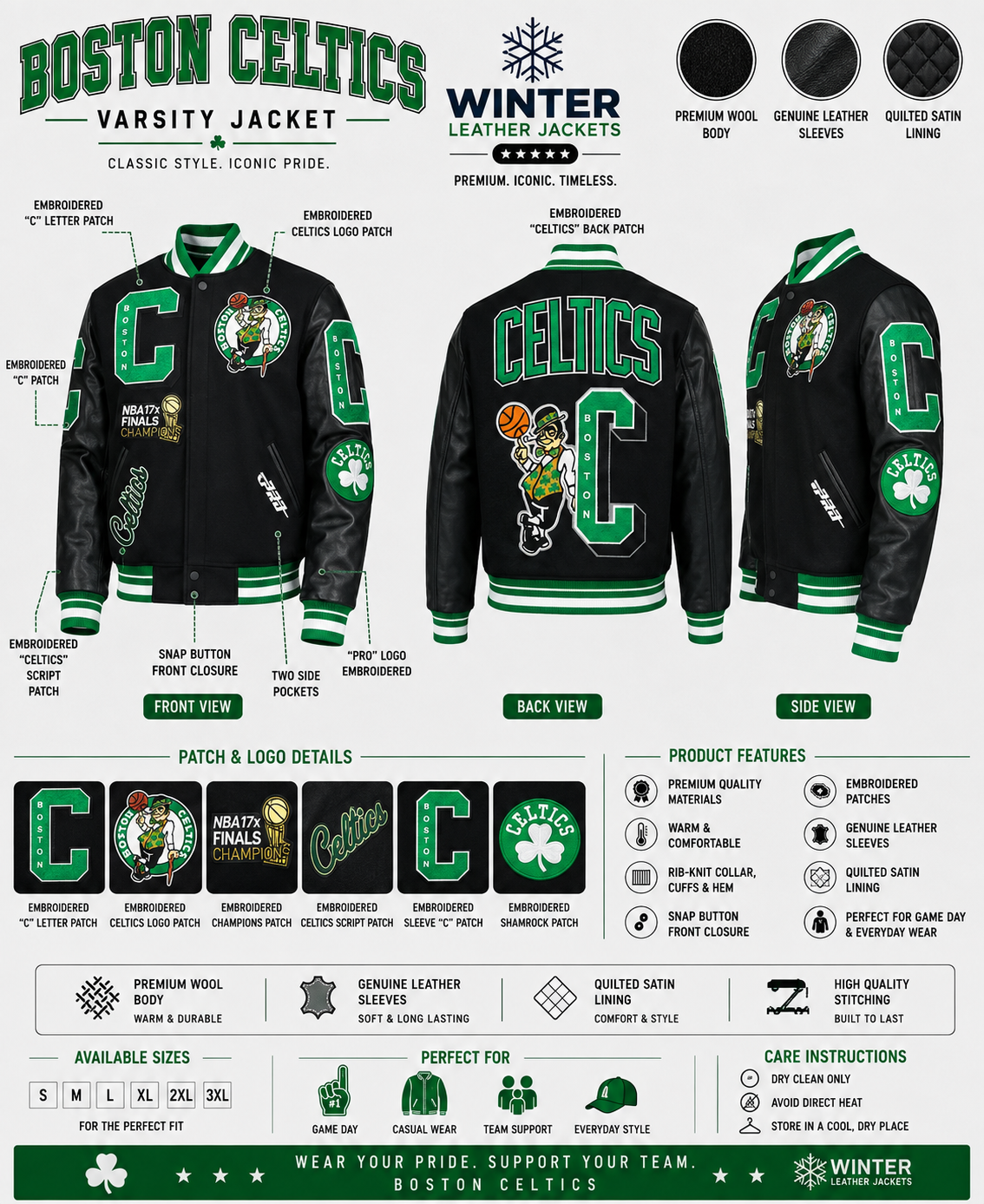 Boston Celtics Finals Champions Jacket