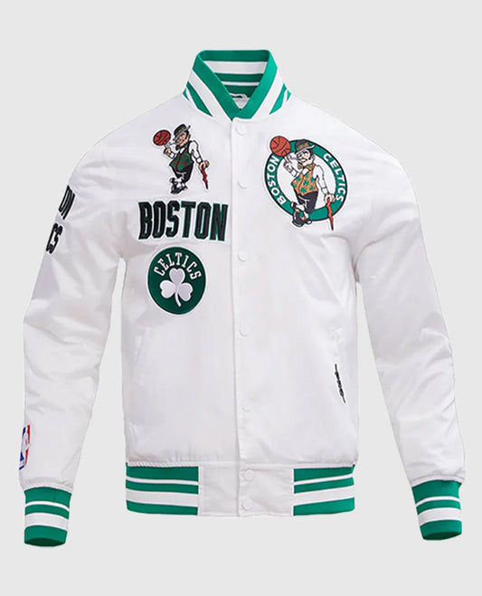 Boston Celtics Retro Classic Rib Jacket
