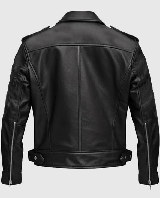 Boulevard Black Biker Leather Jacket
