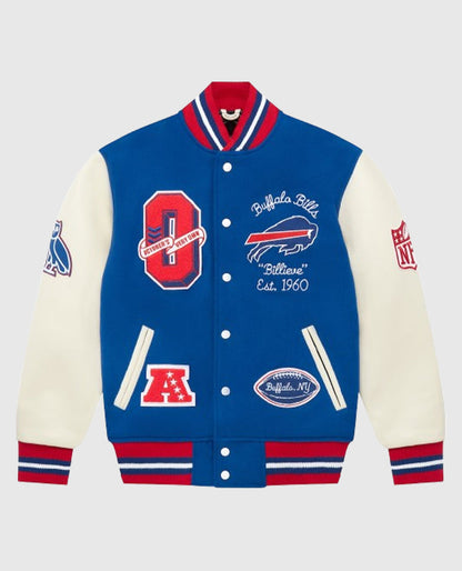 Buffalo Bills OVO Royal Full-Snap Varsity Jacket