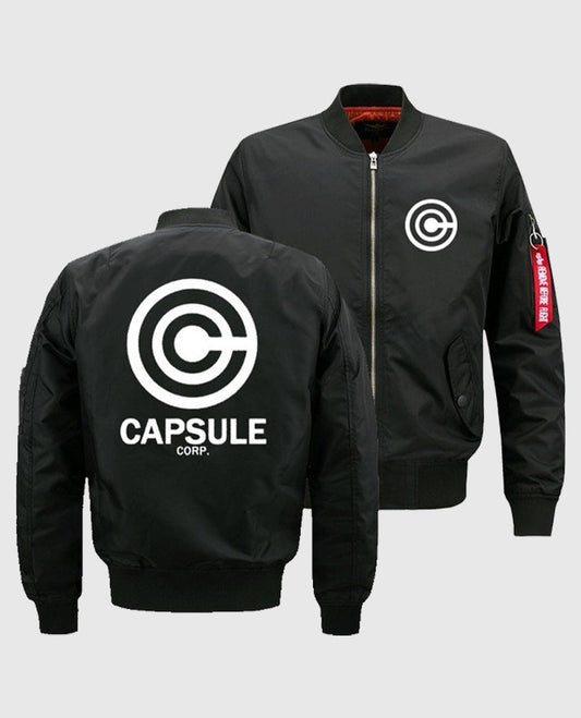 Capsule Corp Black Bomber Jacket