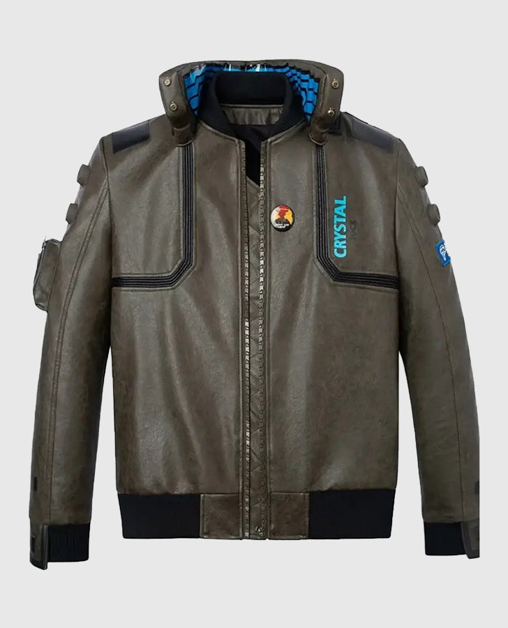 Cyberpunk 2077 Edgerunners Miss V Bomber Leather Jacket