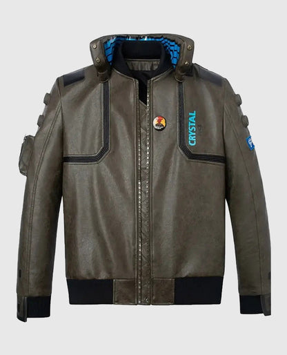 Cyberpunk 2077 Edgerunners Miss V Bomber Leather Jacket