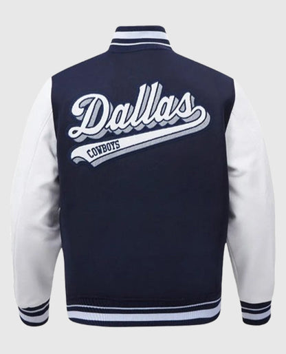 Dallas Cowboys Script Tail Varsity Jacket
