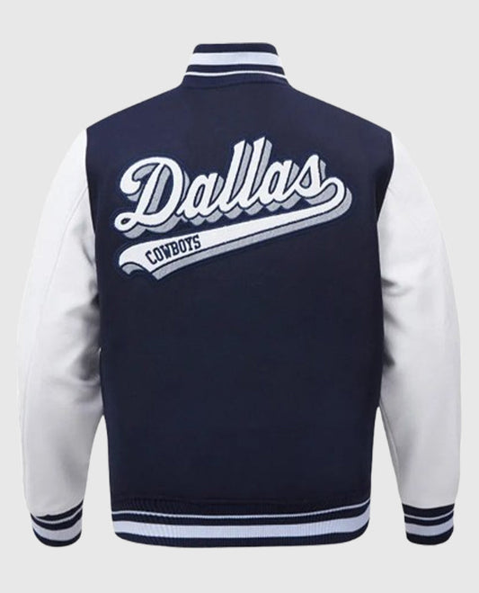 Dallas Cowboys Script Tail Varsity Jacket