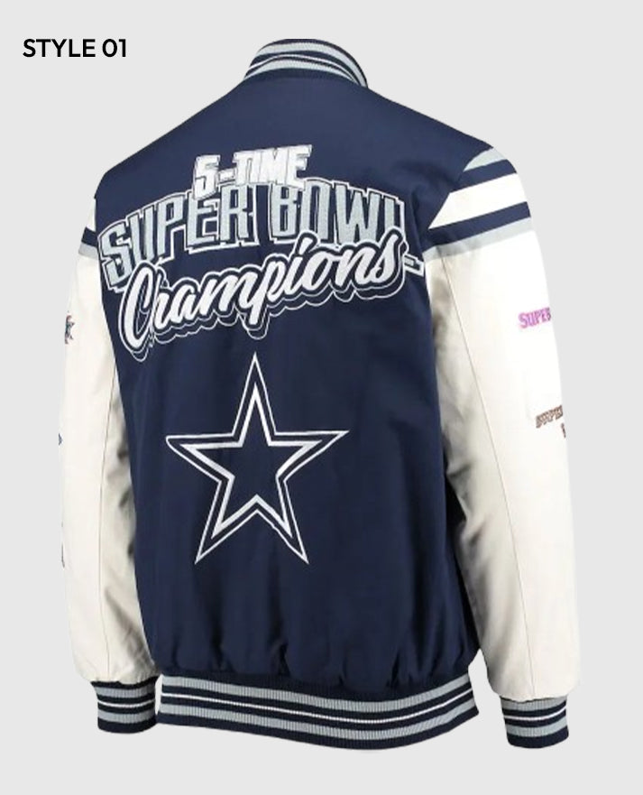 Dallas Cowboys Super Bowl 5x Champions Jacket