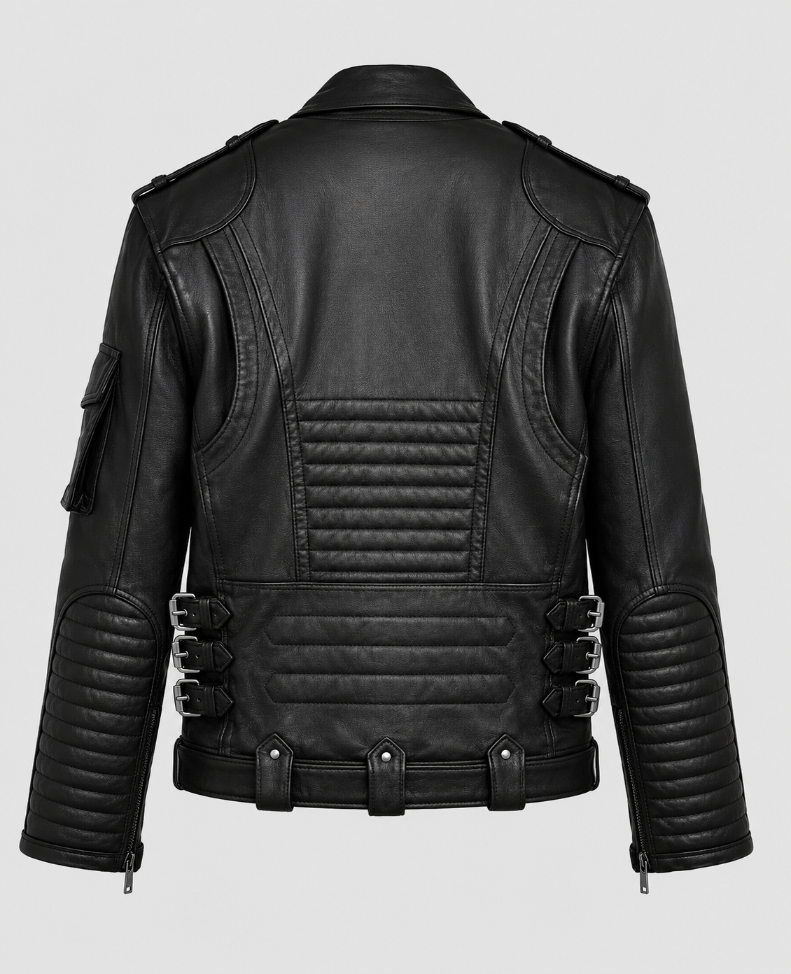 Deadwood Moto Black Leather Jacket