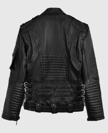 Deadwood Moto Black Leather Jacket