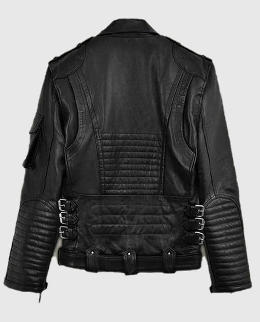 Deadwood Moto Black Leather Jacket