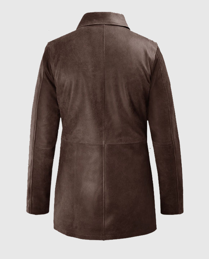Dean Winchester Brown Leather Trench Coat