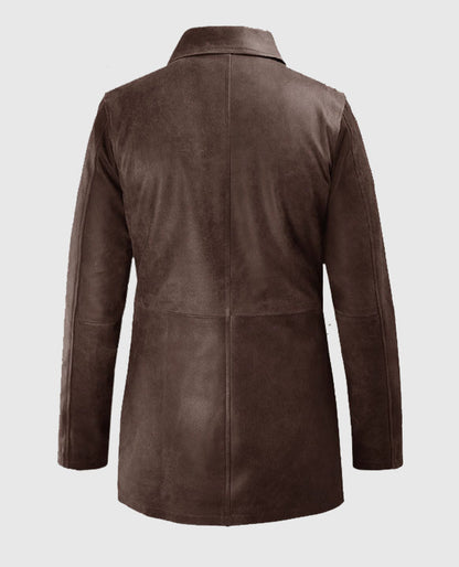 Dean Winchester Brown Leather Trench Coat