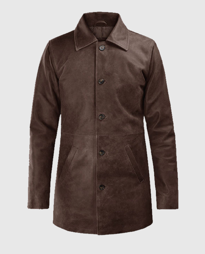 Dean Winchester Leather Trench Coat