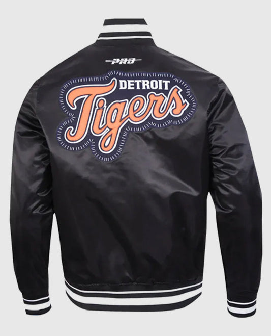 Detroit Tigers Diy Pick Stitch Rib Satin Jacket