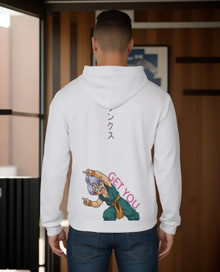 Dragon Ball Trunks Fusion White Hoodie