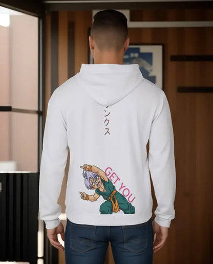 Dragon Ball Trunks Fusion White Hoodie