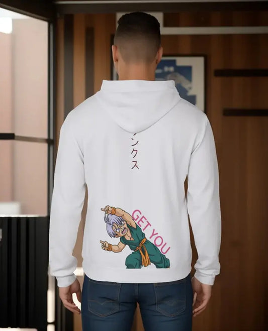 Dragon Ball Trunks Fusion White Hoodie