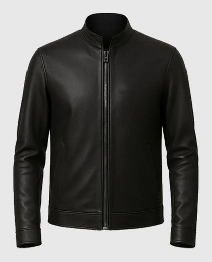 Ethan Black Leather Jacket