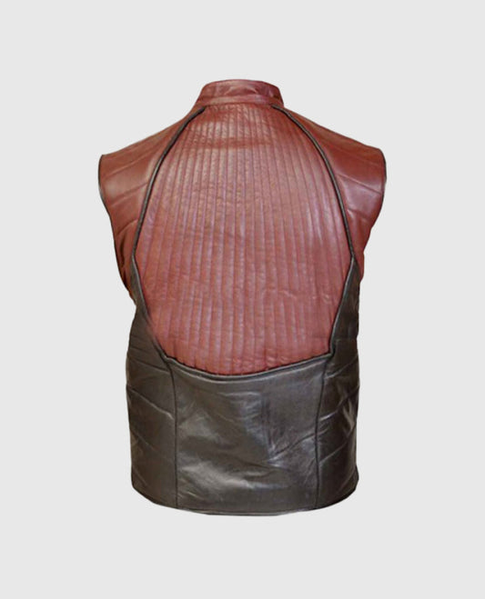 Farscape John Crichton Brown Leather Vest