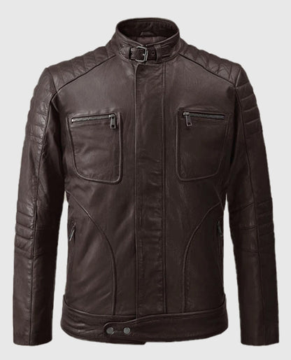 Firefly Moto Brown Biker Leather Jacket