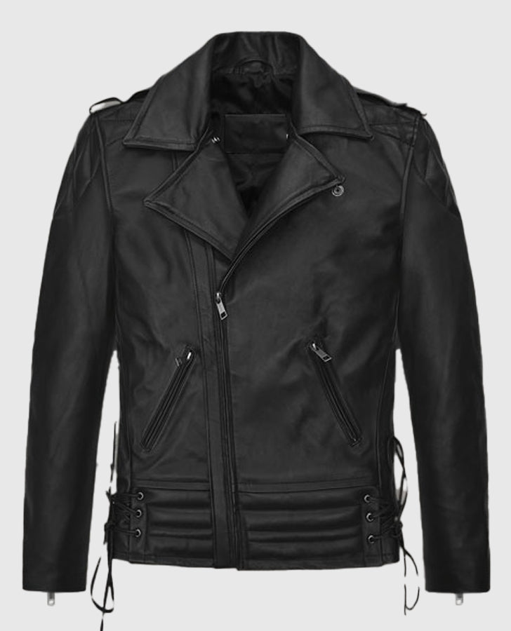 Freddie Mercury Black Biker Leather Jacket