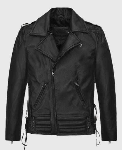 Freddie Mercury Black Biker Leather Jacket