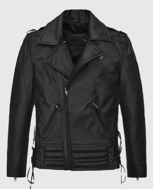 Freddie Mercury Black Biker Leather Jacket