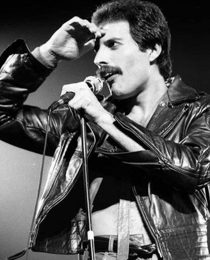 Freddie Mercury Black Leather Jacket