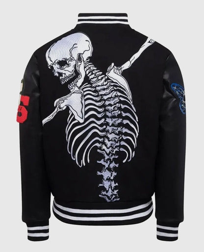 Godspeed Skull Rod Black Bomber Halloween Jacket
