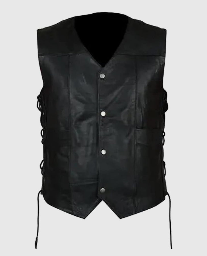 Governor Daryl Leather Vest
