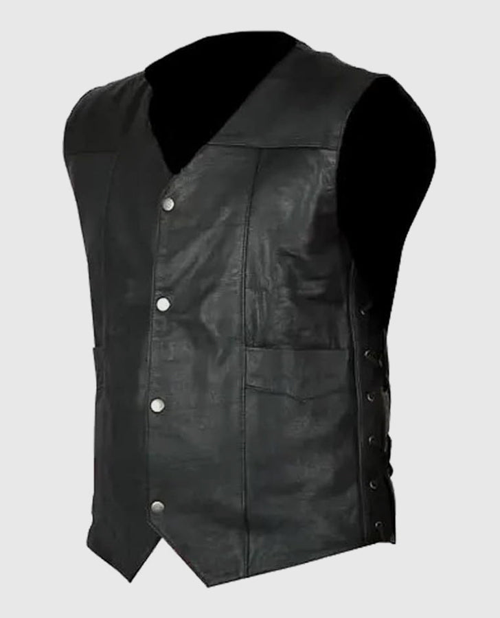 Governor Daryl in The Walking Dead Leather Vest 
