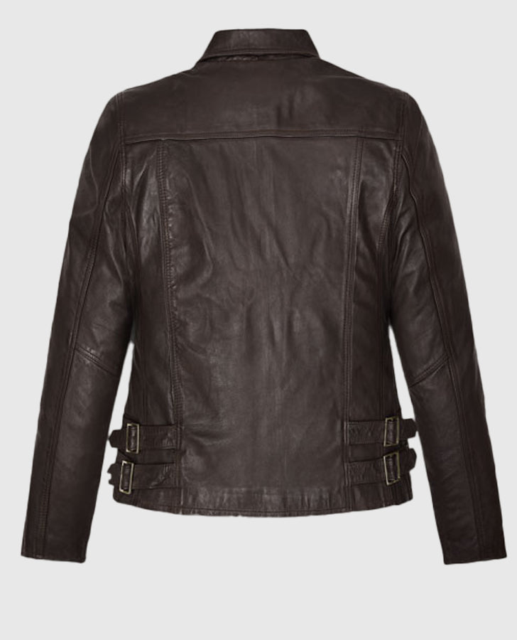 Hailey Baldwin Brown Leather Jackets