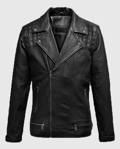 Ironwood Black Biker Leather Jacket