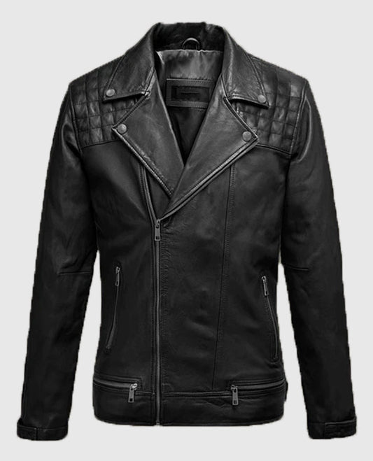 Ironwood Black Biker Leather Jacket