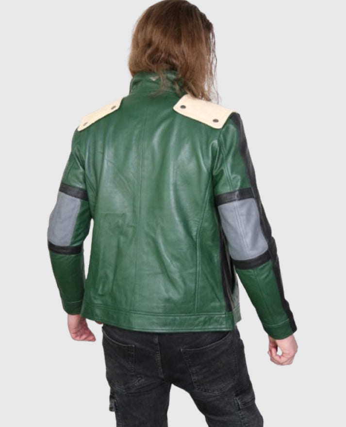 Izuku Midoriya Green Leather Jacket